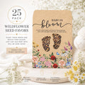 Baby in Bloom Seed Favors 25 Pack, Wildflower Plantable Baby Shower Gifts