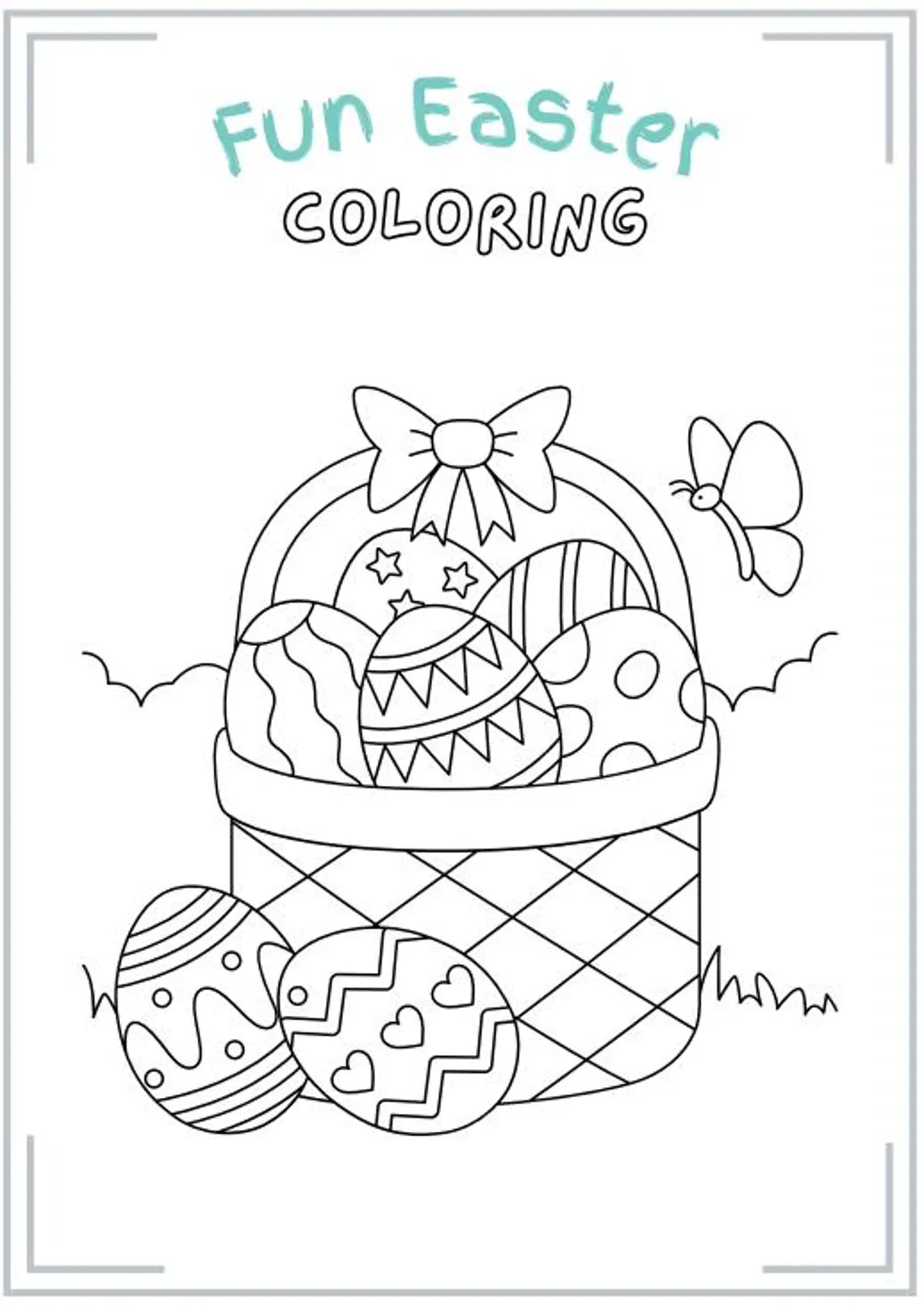 Easter Activity Book for Kids | 50 Pages | Printable