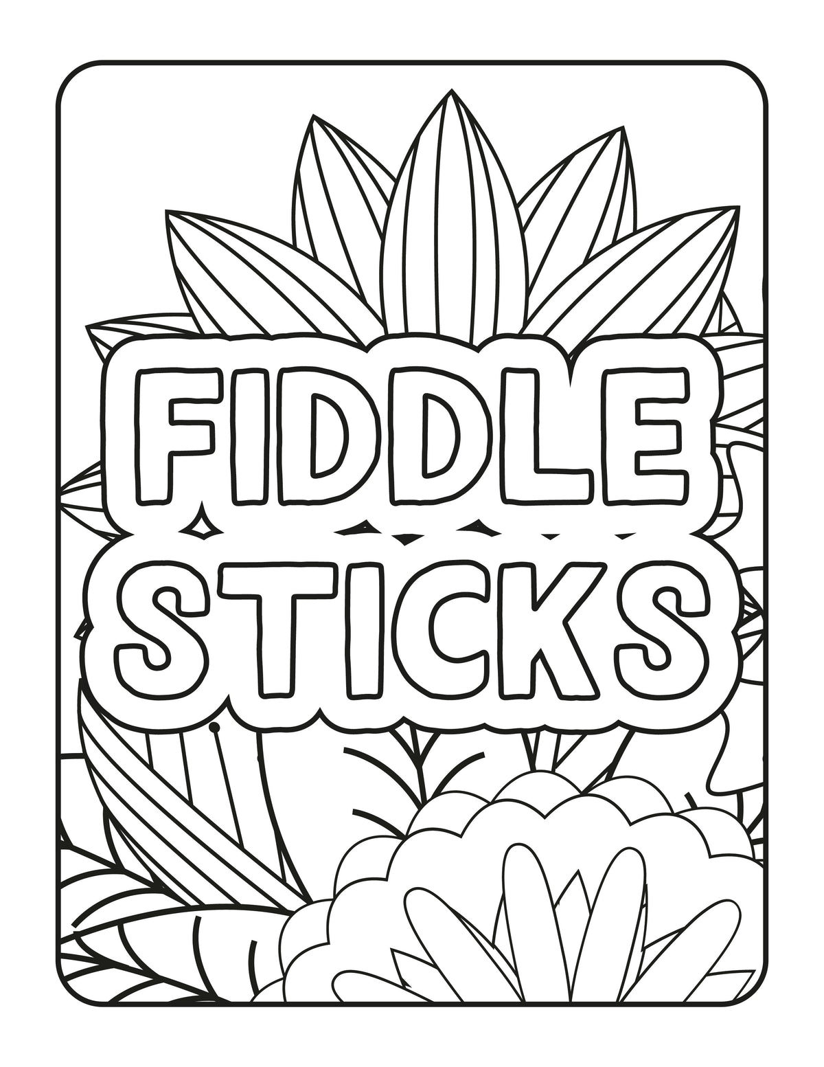 Snarky Adult Coloring Book - 88 Sweary Stress Relief Pages | Instant Download PDF