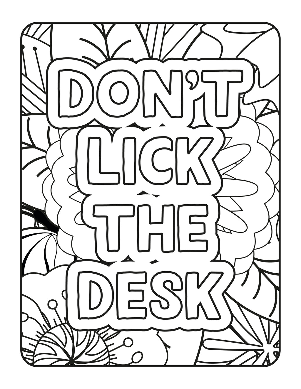 Snarky Adult Coloring Book - 88 Sweary Stress Relief Pages | Instant Download PDF