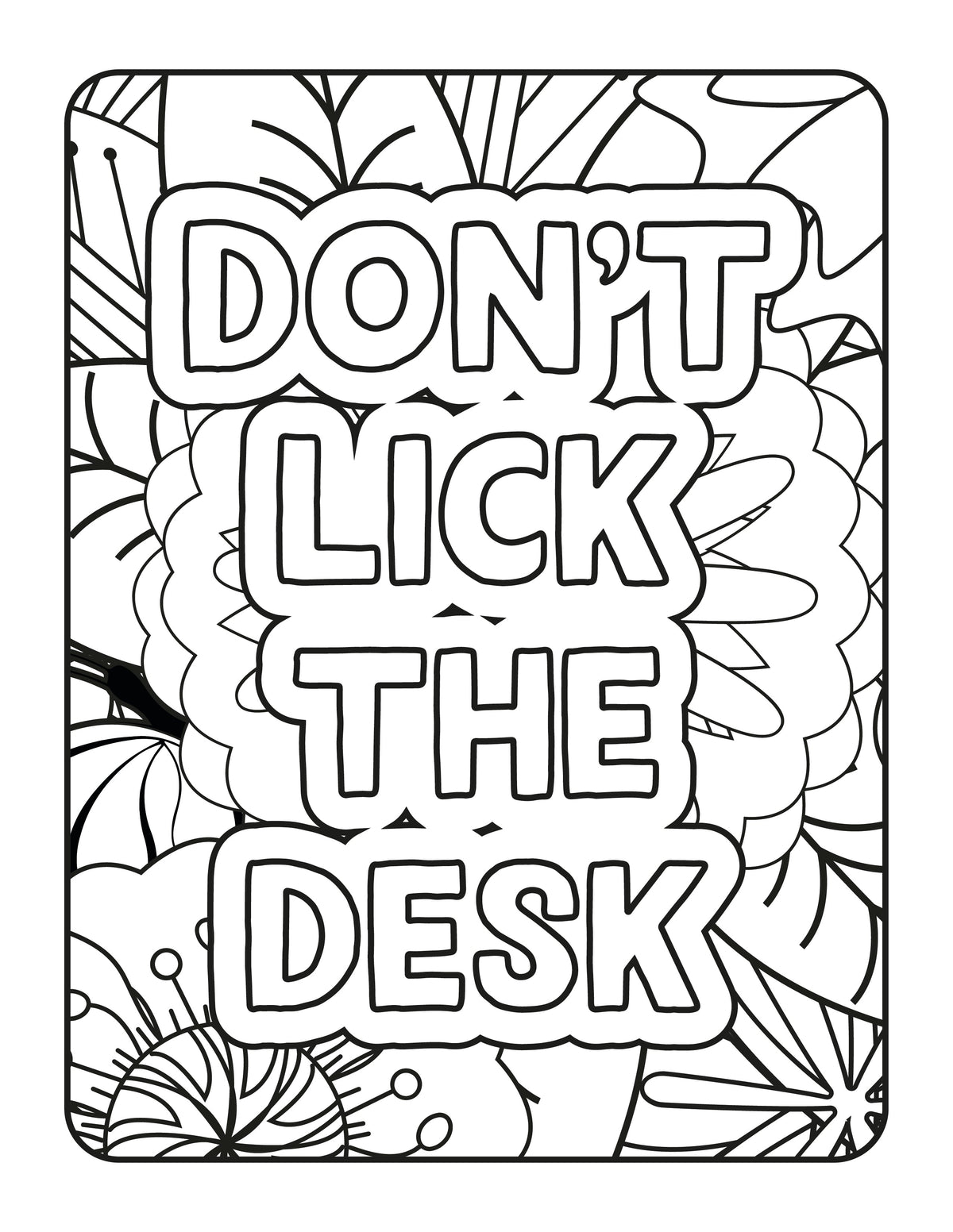 Snarky Adult Coloring Book - 88 Sweary Stress Relief Pages | Instant Download PDF