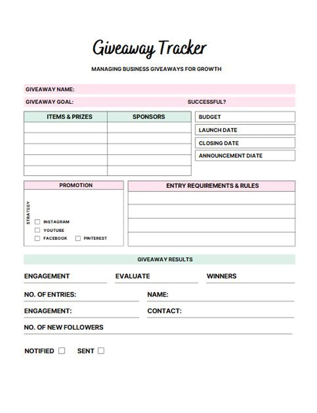Shopify Store Planner | 60 Pages Printable & Editable