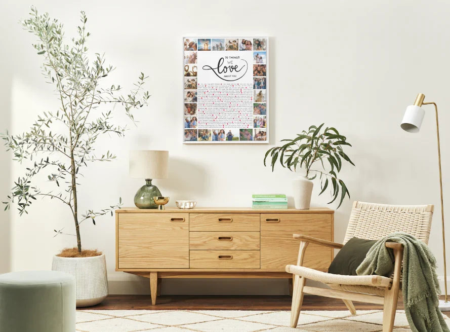 20 Things We Love About You – 20th Birthday Canva Wall Art Template