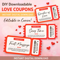 DIY Love Coupons – Editable Canva Template (Instant Digital Download)