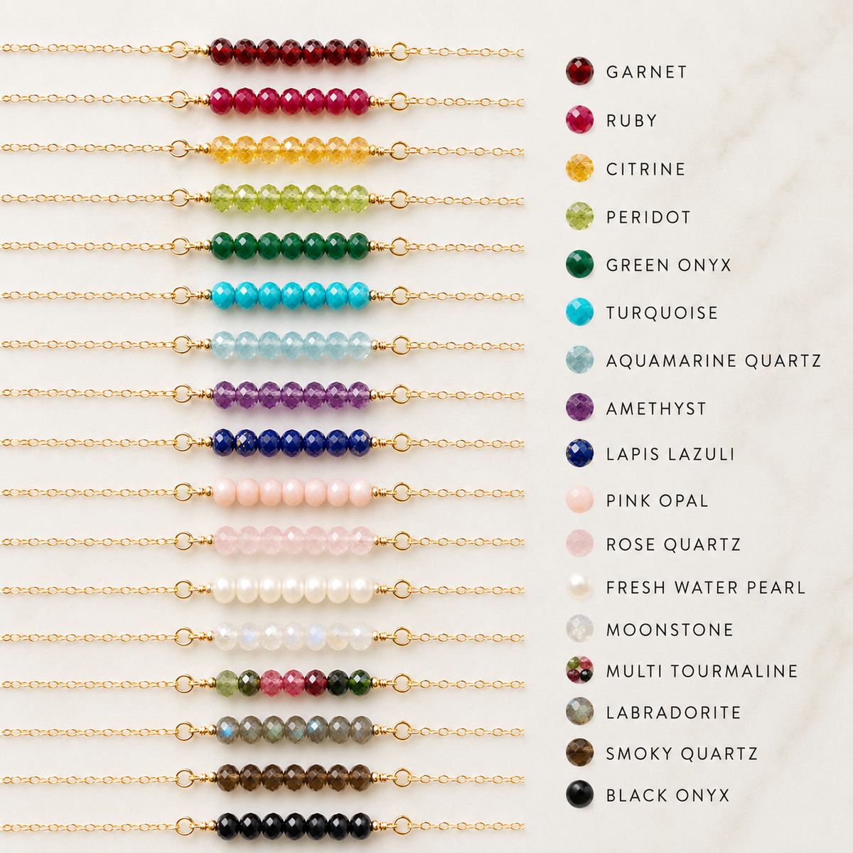 Custom Birthstone Necklace