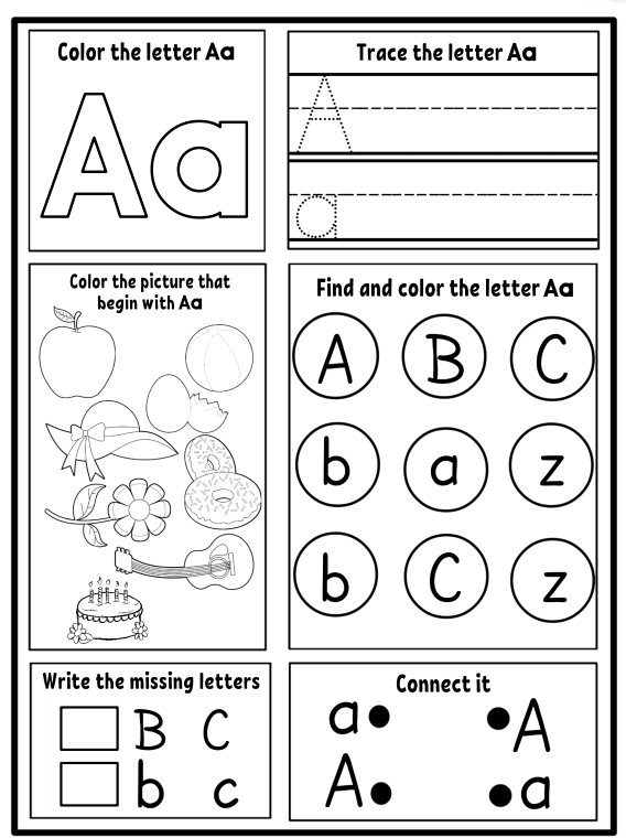 Alphabet + Math Mega Workbook | 156 Pages for Kindergarten Prep (Ages 4–5)