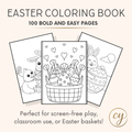 100 Easter Coloring Pages for Kids – Instant Download PDF