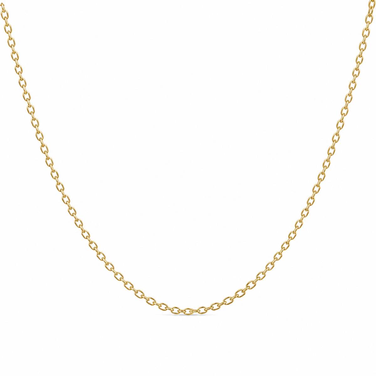 14k Gold Filled Cable Chain Necklace 2.3mm | Lobster Clasp | Custom Length Minimal Everyday Chain