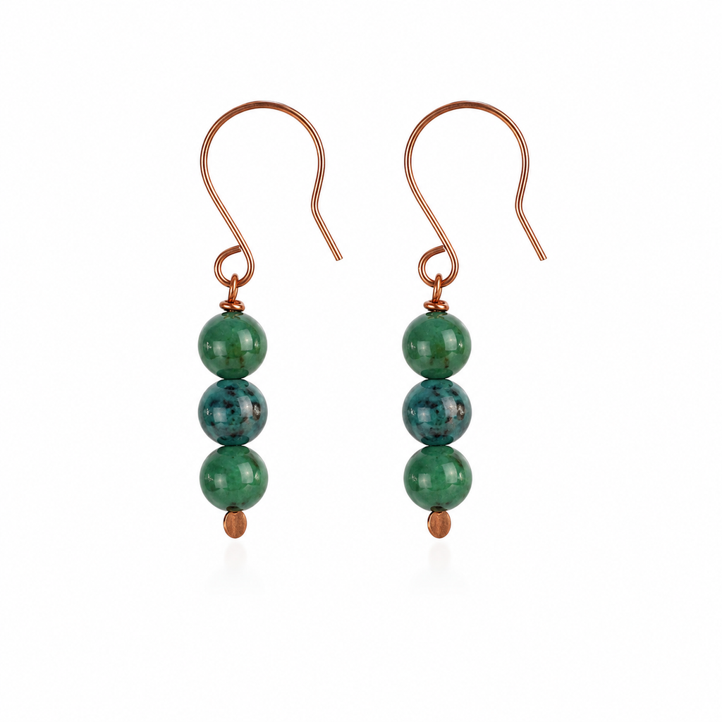 Dyed Jasper Boho Drop Earrings
