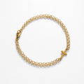 14k Gold Filled Cross Bracelet – Double Chain Layered Bracelet