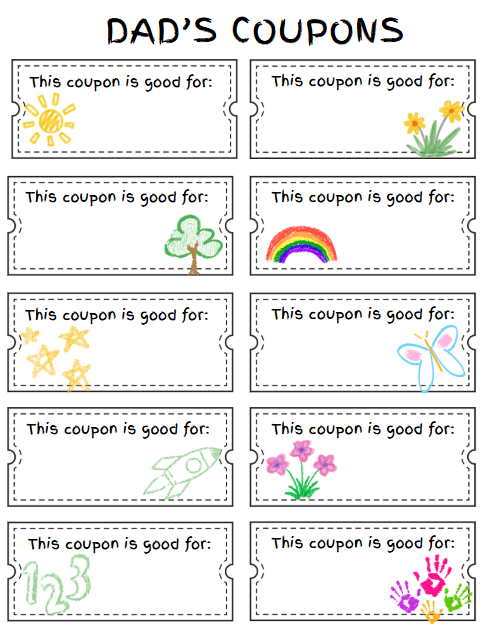 DIY Dad Coupon Book – Printable, Editable