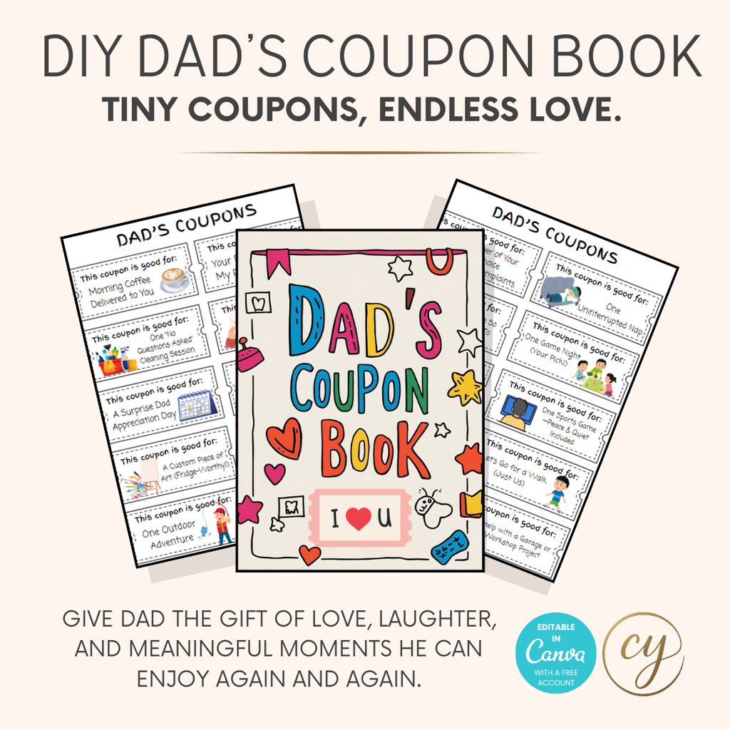 DIY Dad Coupon Book – Printable, Editable