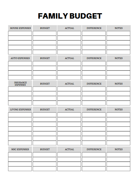 Money Mindset Workbook | 50-Page Budget Planner