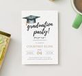 Editable Graduation Party Invitation – Canva Template