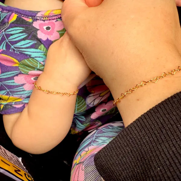 Little Heart Bracelet - Sterling Silver or 14k Gold Fill