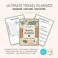 Ultimate Travel Planner | 33 Pages | Printable & Editable