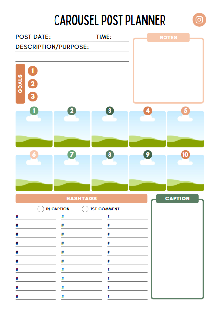 Instagram Planner | 34-Page Canva Template