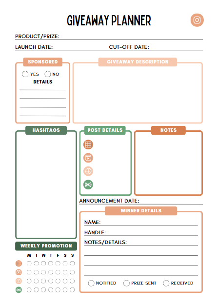 Instagram Planner | 34-Page Canva Template