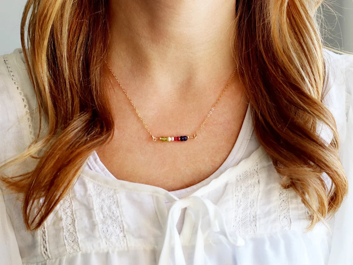Custom Birthstone Necklace