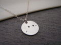 Aries Zodiac Constellation Sterling Silver Necklace