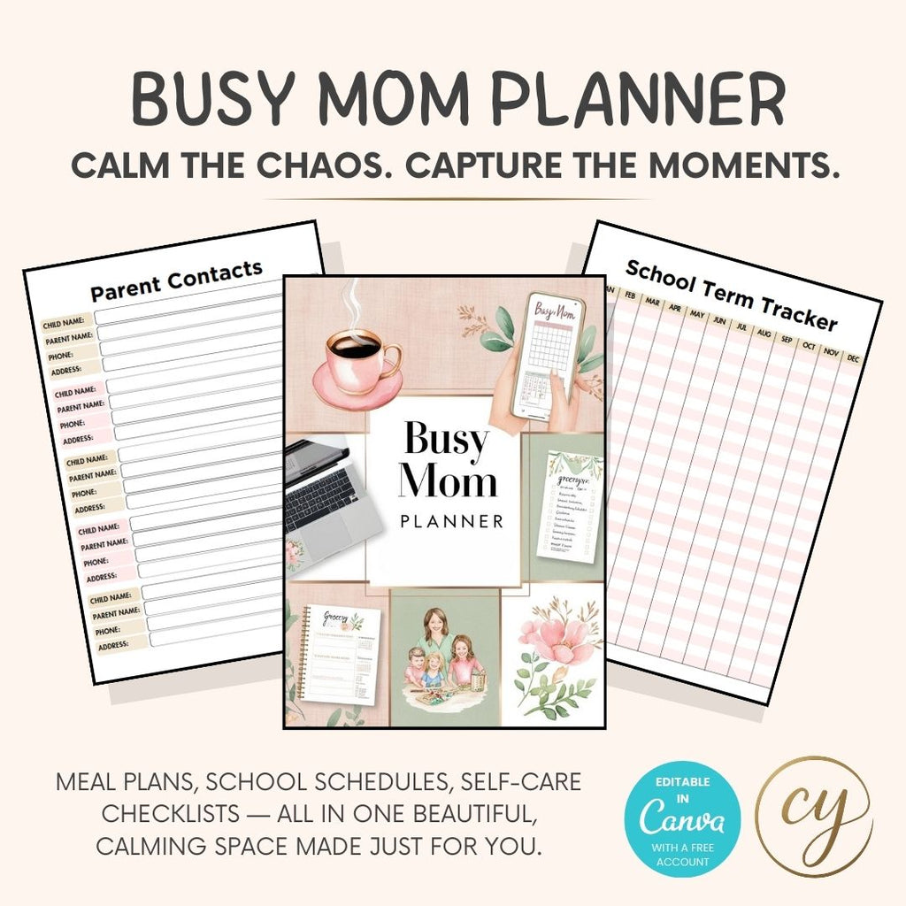 2025 Ultimate Mom Planner | 50+ Pages