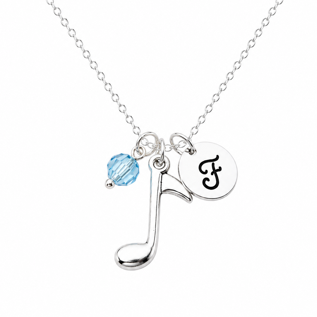 Personalized Music Note Necklace