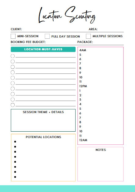 Photography Business Planner | 50+ Page Canva Template