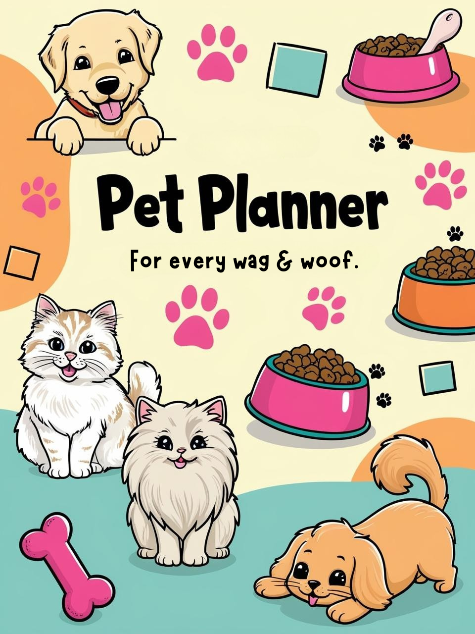 Pet Planner Printable - 38 Page Editable Canva Template