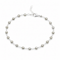 Silver Pyrite Wire Wrapped Bracelet