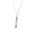 Rainbow Pride 925 Sterling Silver Charm Necklace
