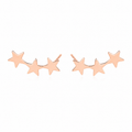 14k Rose Gold Filled Star Trio Ear Climbers