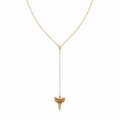 Gold Filled Shark Tooth Y Necklace