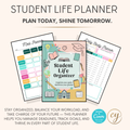 Student Life Organizer | 48-Page Printable & Canva Template