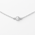 Tiny Diamond Alternative Choker, Sterling Silver - As Seen on Poppa’s House