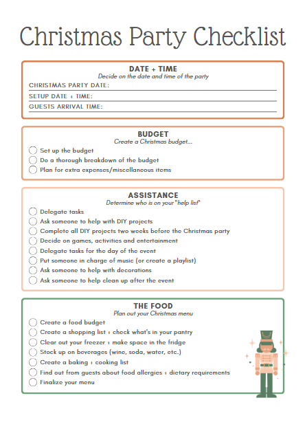 Christmas Planner Printable - 84 Page Holiday Organizer